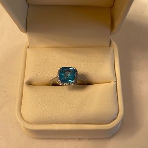 Genuine Blue Topaz Ring